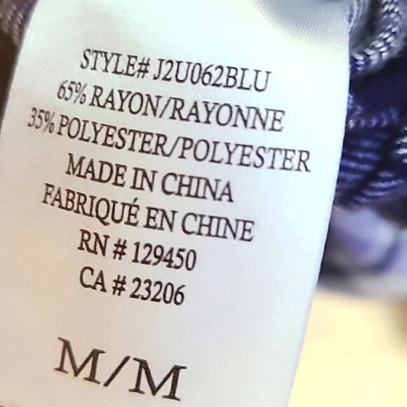 Como Vintage Navy Blue & White Plaid Buttondown Shirt, Size Medium - Picture 8 of 8